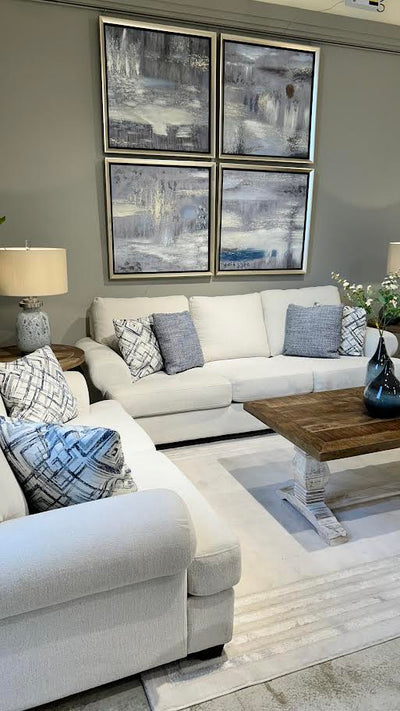 Elegant Off-White Loveseat (176cm)