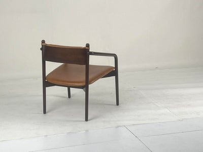 Lenti Tan Leather lounge chair