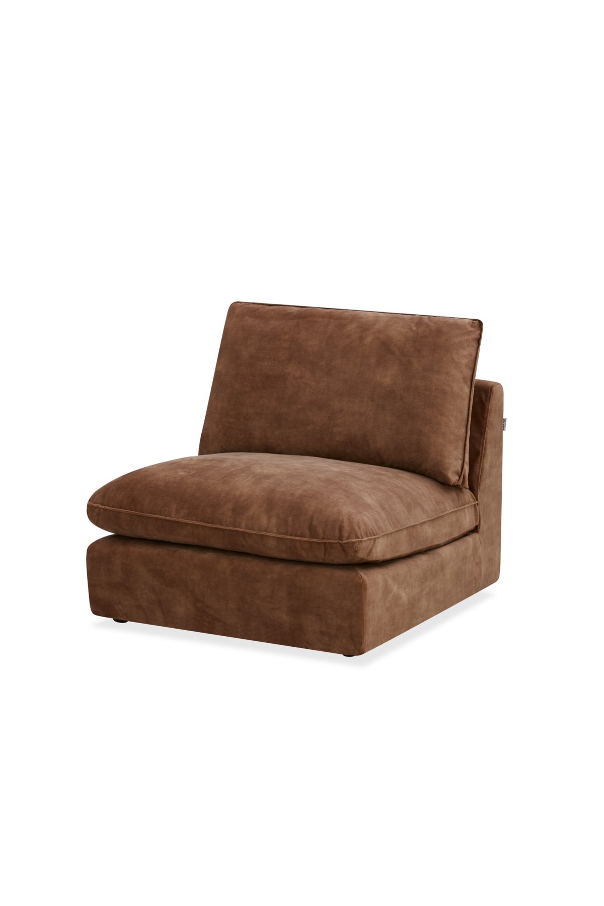 Bologna Brown 1.5 Seater Armless