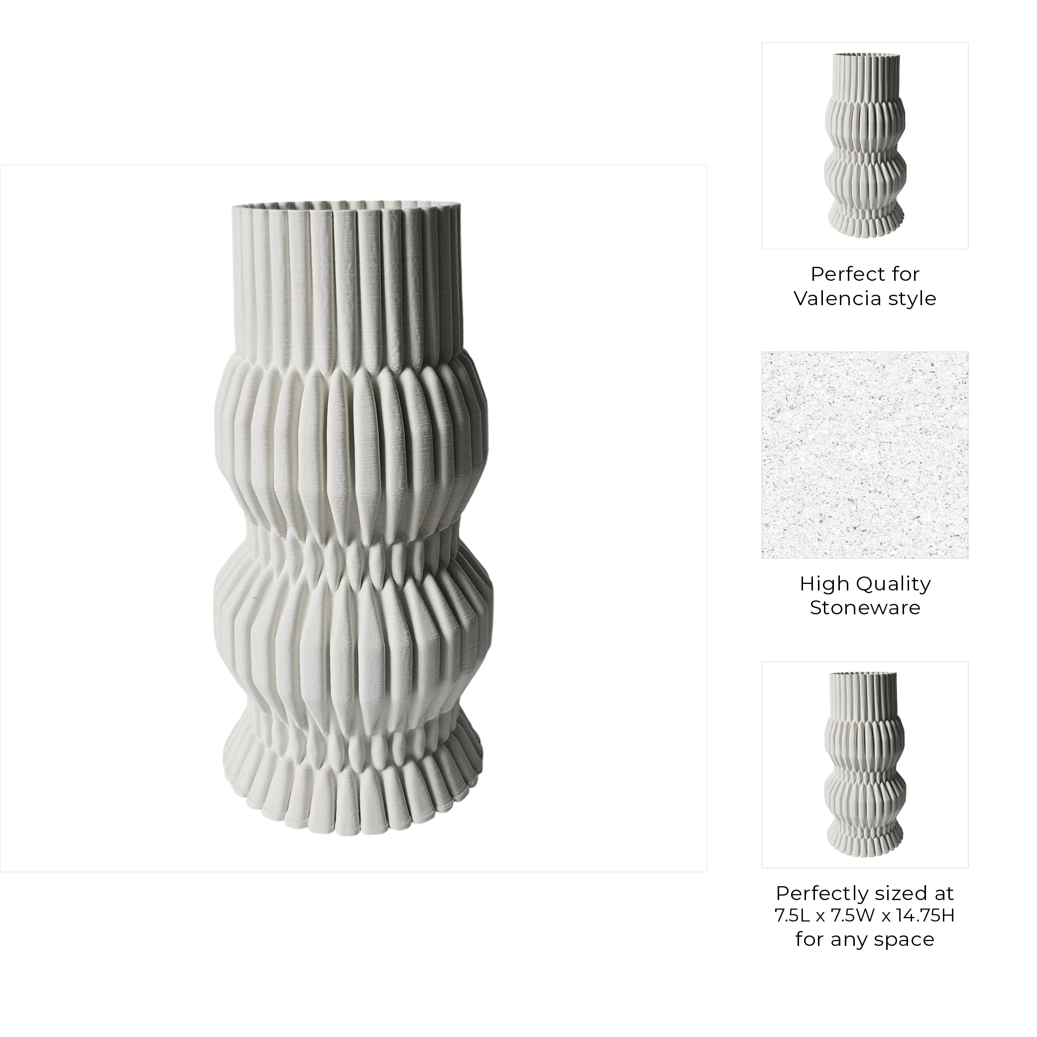 مزهرية أثيرتون المطبوعة ثلاثية الأبعاد Atherton 3d Printed Vase