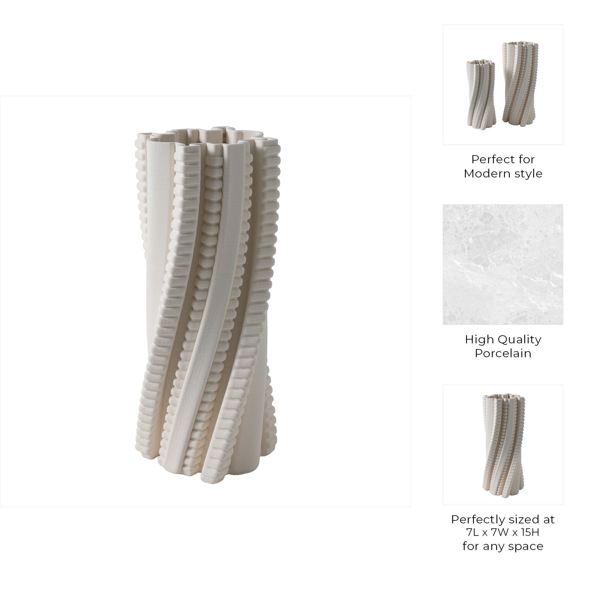 مزهرية Rinnaldo المطبوعة ثلاثية الأبعاد Rinnaldo 3d Printed Vase
