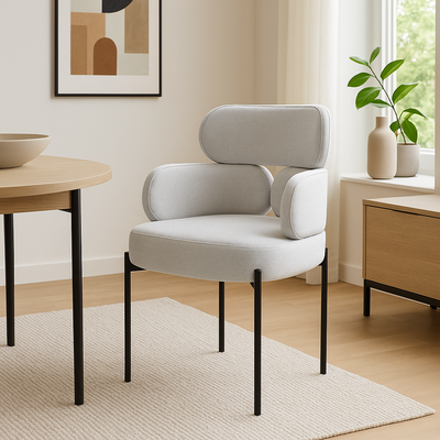 Sylvie Light Grey Dining Chair