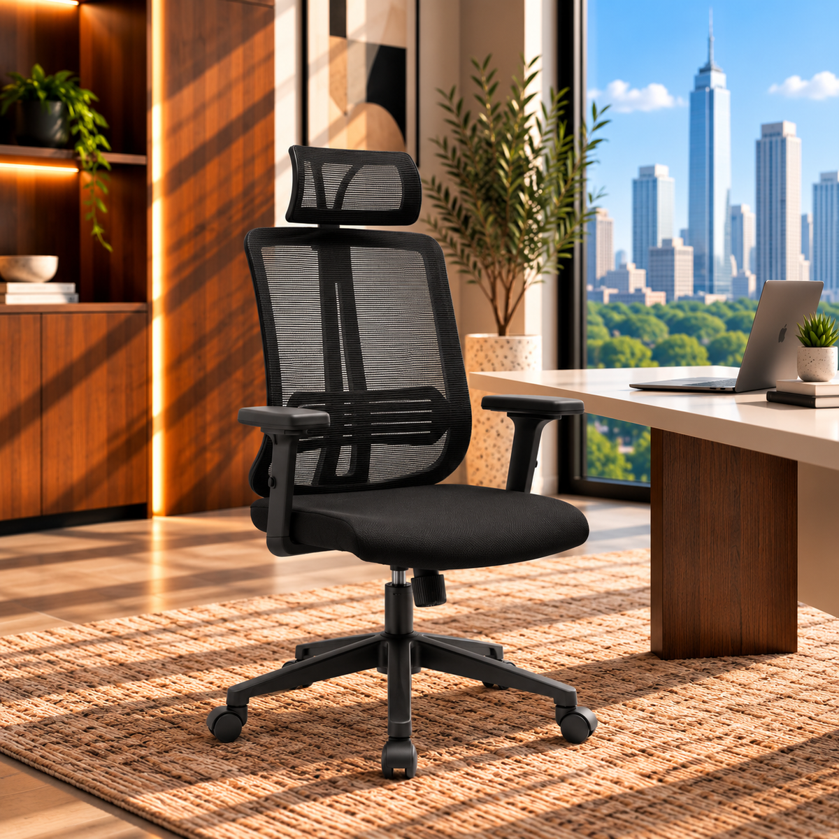 High Back Chair - Black DX