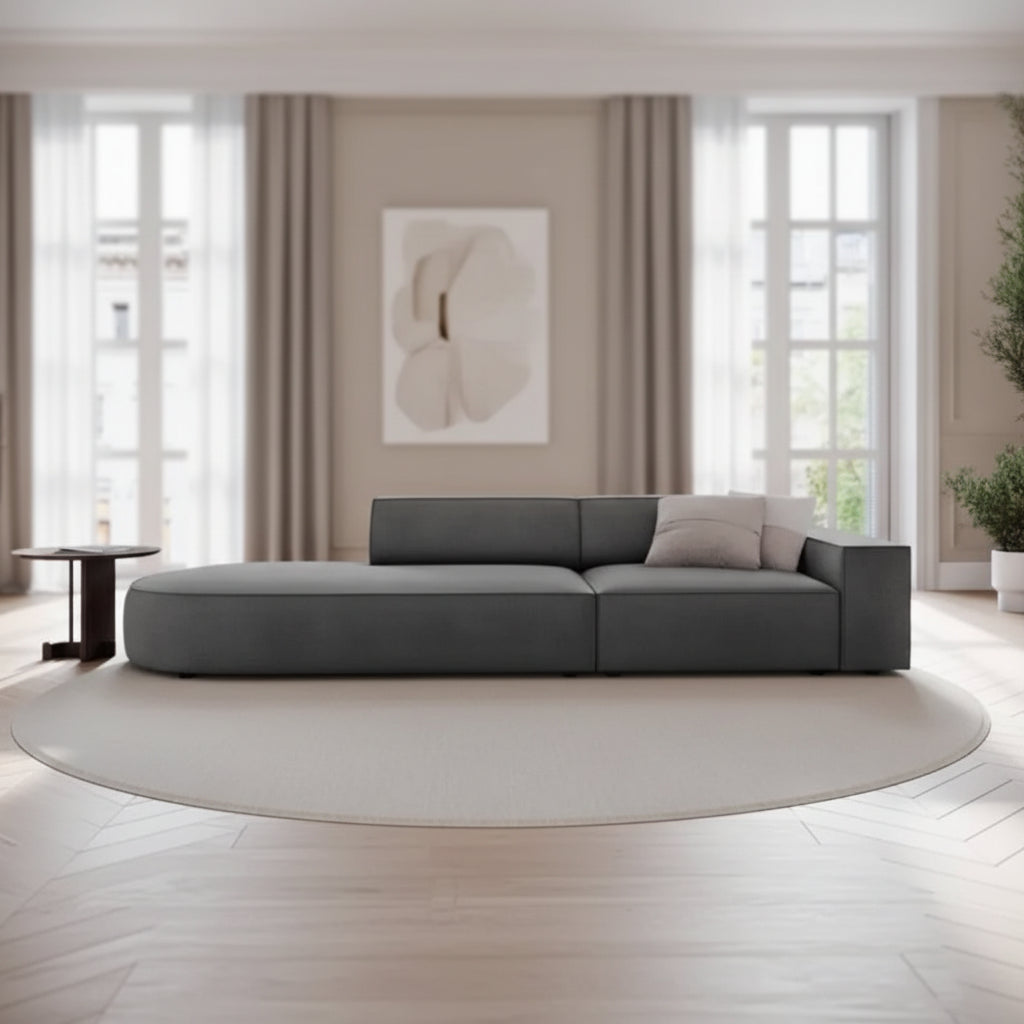 Royal | كنبة ثلاثية المقاعد مخمل - 280x80x85 سم