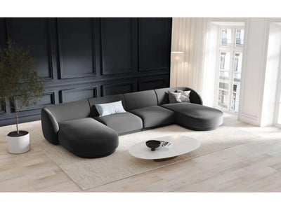 Royal | Plush Royal U-Shape Velvet Sofa - 350x170x170x80x85 cm