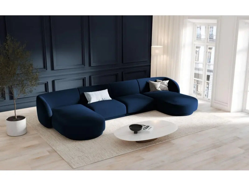 Royal | Plush Royal U-Shape Velvet Sofa - 350x170x170x80x85 cm