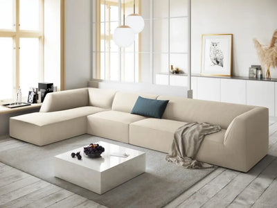 Royal | Sophisticated Symphony L-Shape Velvet Sofa - 280x200x70x80 cm