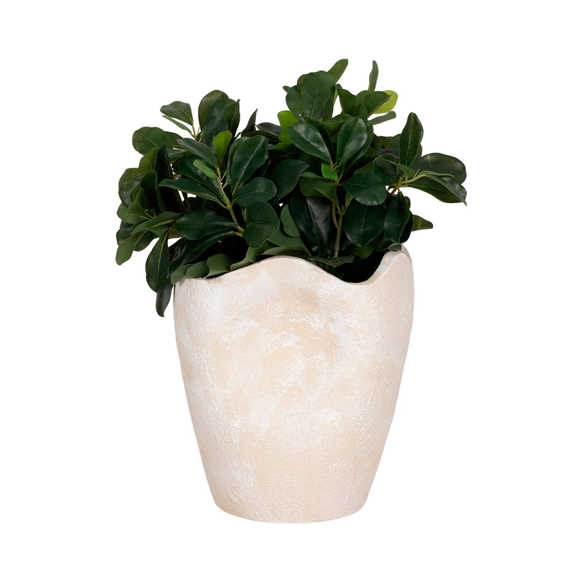 10" ABSTRACT TEXTURED TERRACOTTA VASE, IVORY Vases and Jars| Sagebrook Home