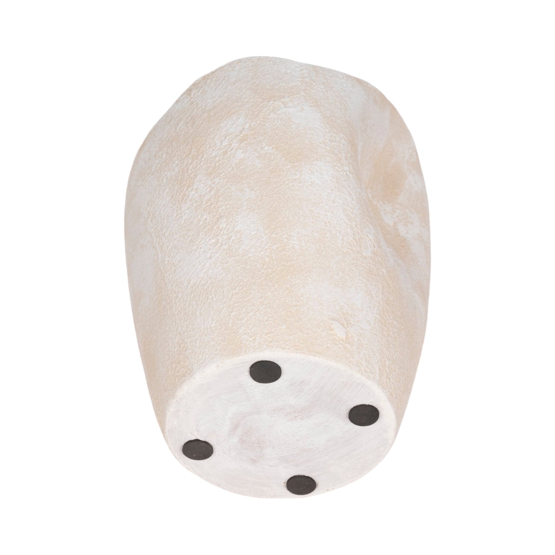 10" ABSTRACT TEXTURED TERRACOTTA VASE, IVORY Vases and Jars| Sagebrook Home