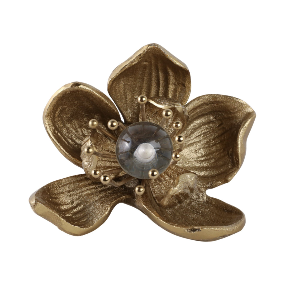 10" Addie Metal Flowers, Gold Table Decors| Sagebrook Home