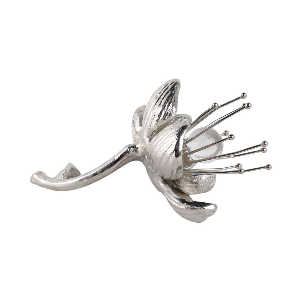 10" ADDIE METAL FLOWERS, SILVER Table Decors| Sagebrook Home