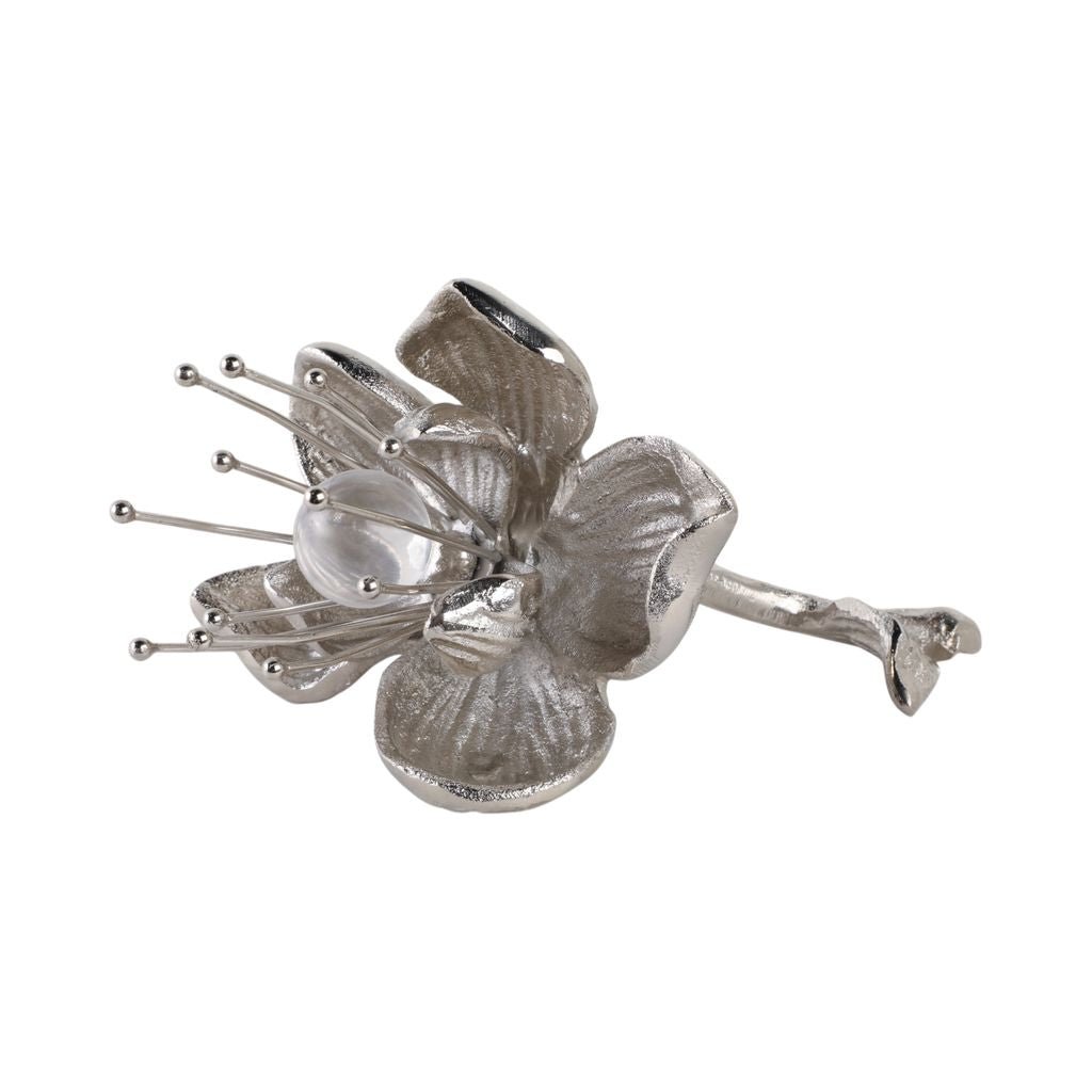 10" ADDIE METAL FLOWERS, SILVER Table Decors| Sagebrook Home