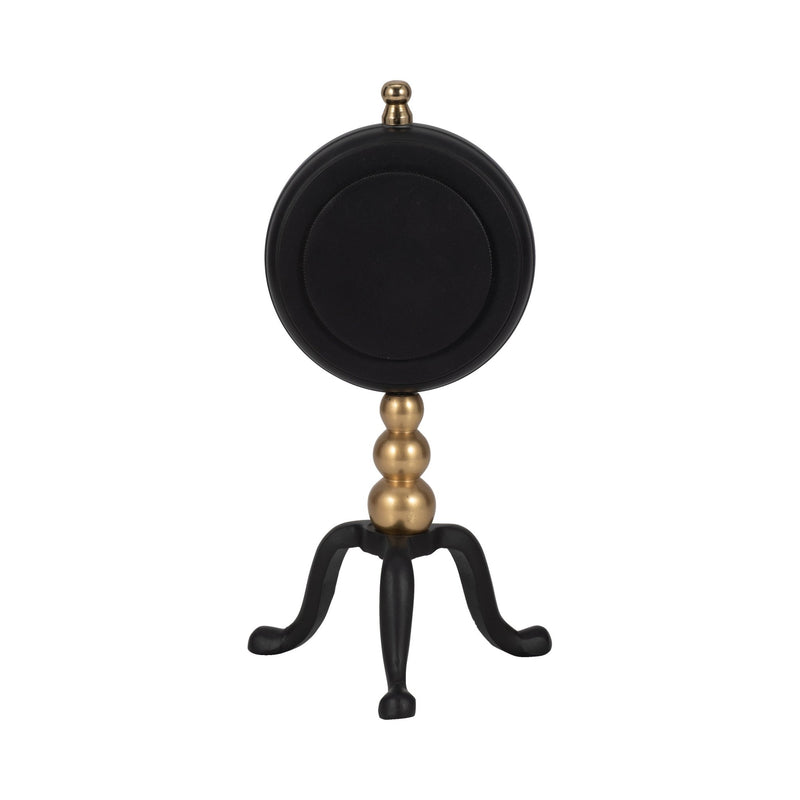 10" Addison Gold And Black Desk Clock - Al Rugaib Furniture