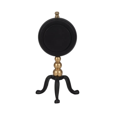 10" Addison Gold And Black Desk Clock - Al Rugaib Furniture