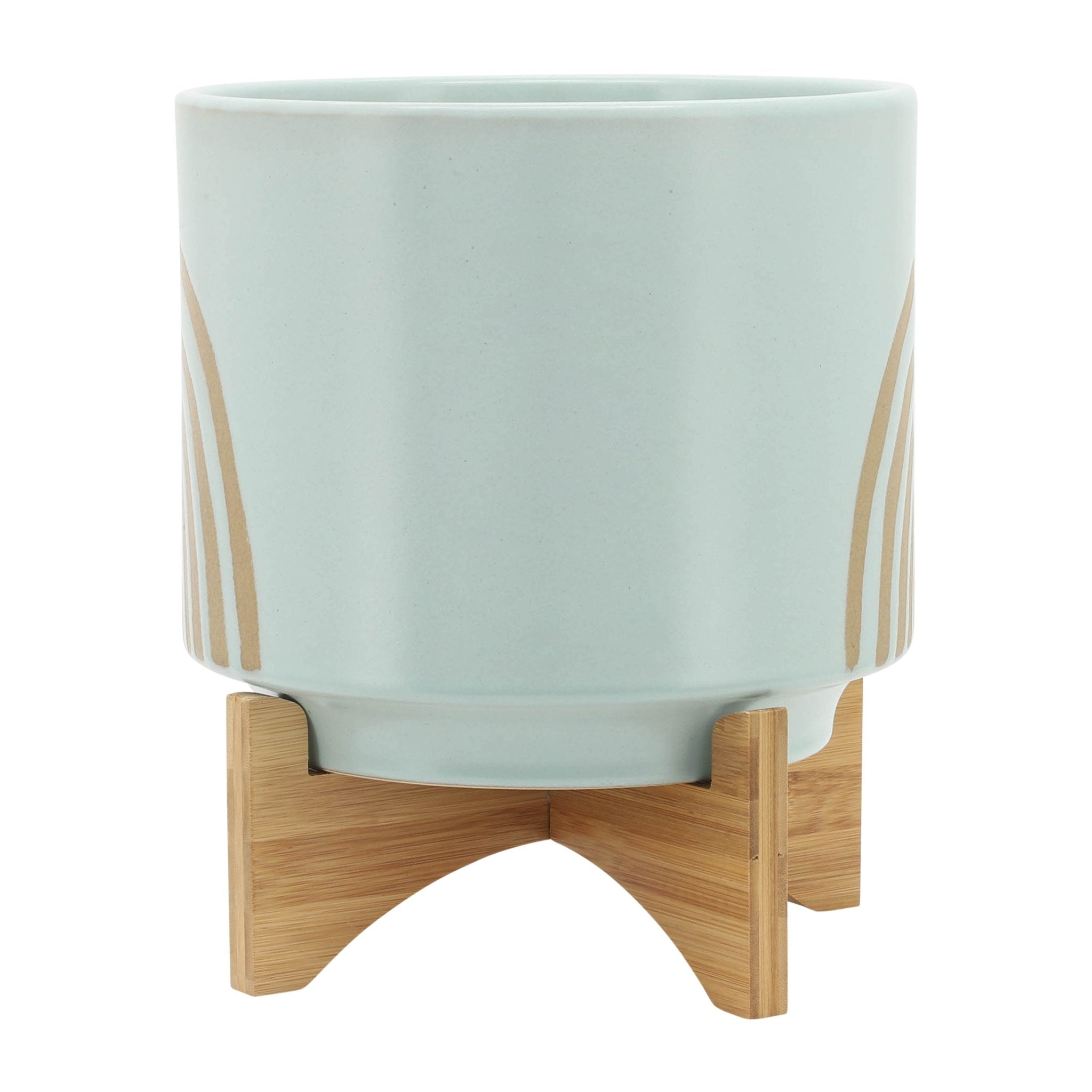 10" ARCH PLANTER W/ STAND, MINT Outdoor Planters| Sagebrook Home
