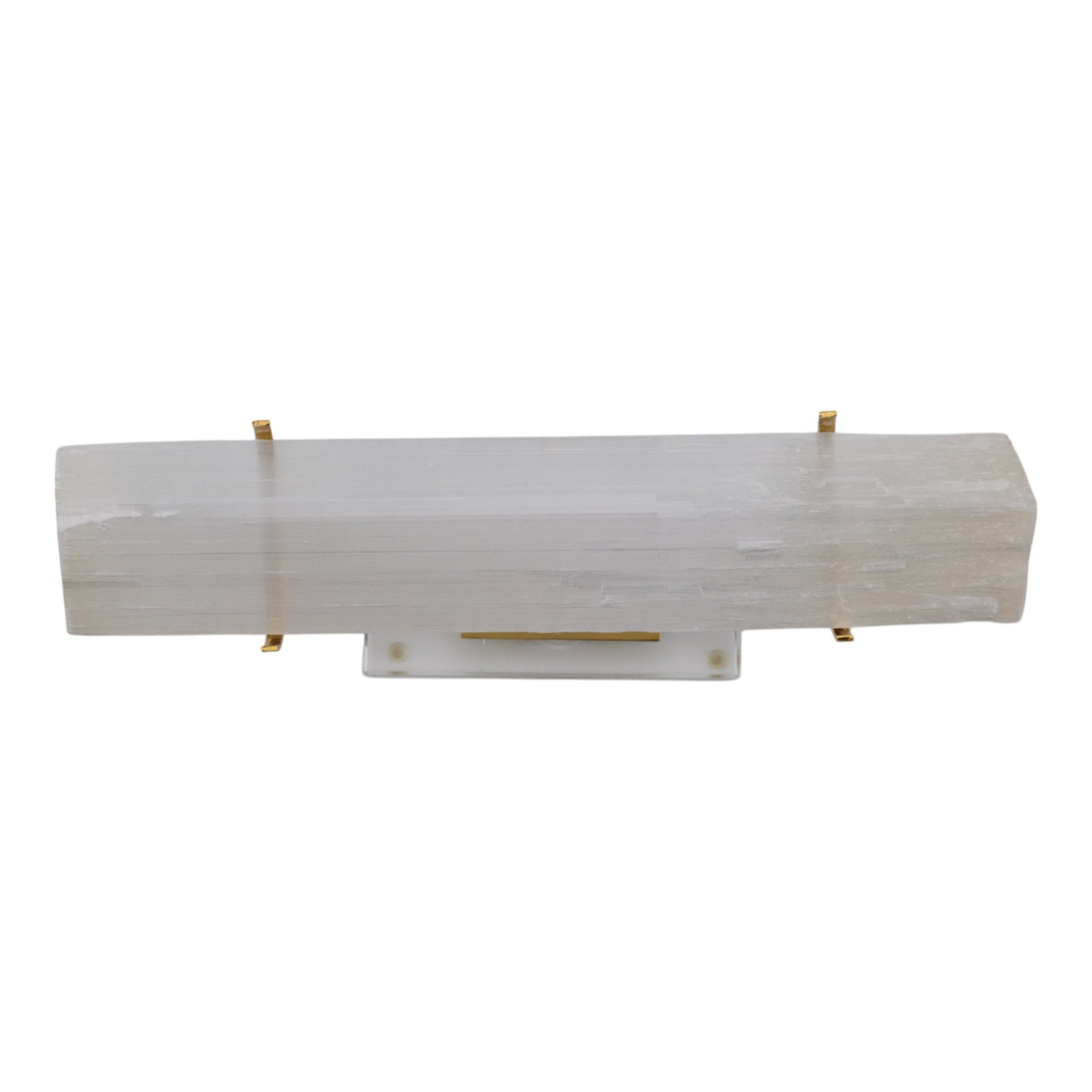10" Artemis Small Selenite Stone Log Statuary Table Decors| Sagebrook Home