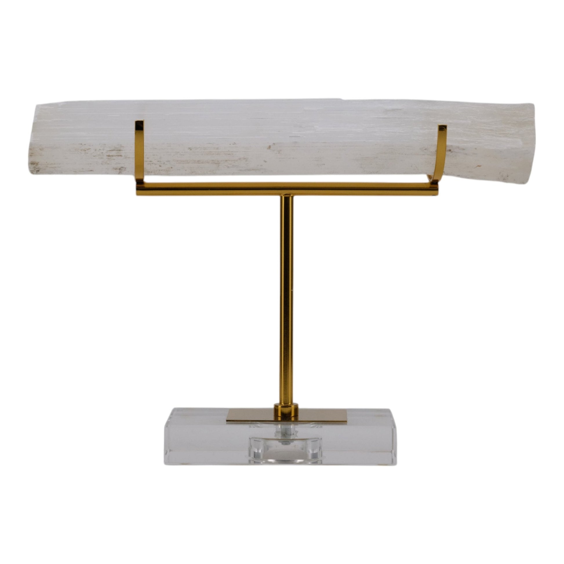 10" Artemis Small Selenite Stone Log Statuary Table Decors| Sagebrook Home