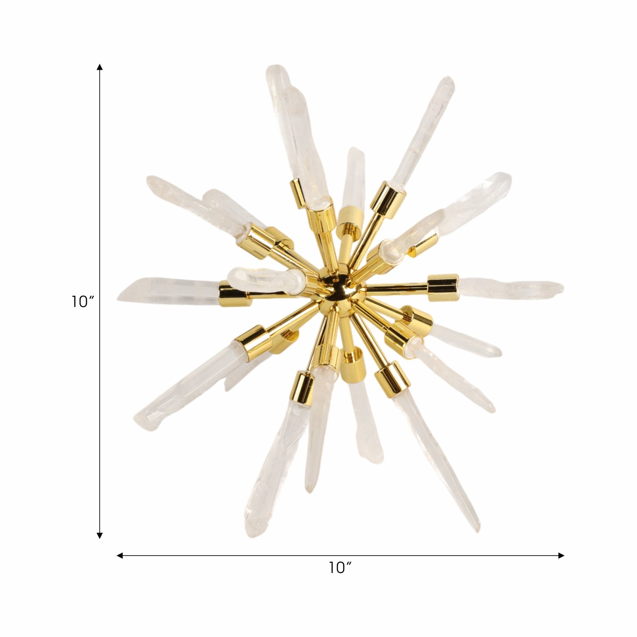 10" Fiona Large Crystal Starburst Statuary Kd Table Decors| Sagebrook Home