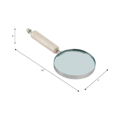 10" Gasper Resin Magnifying Glass - Al Rugaib Furniture