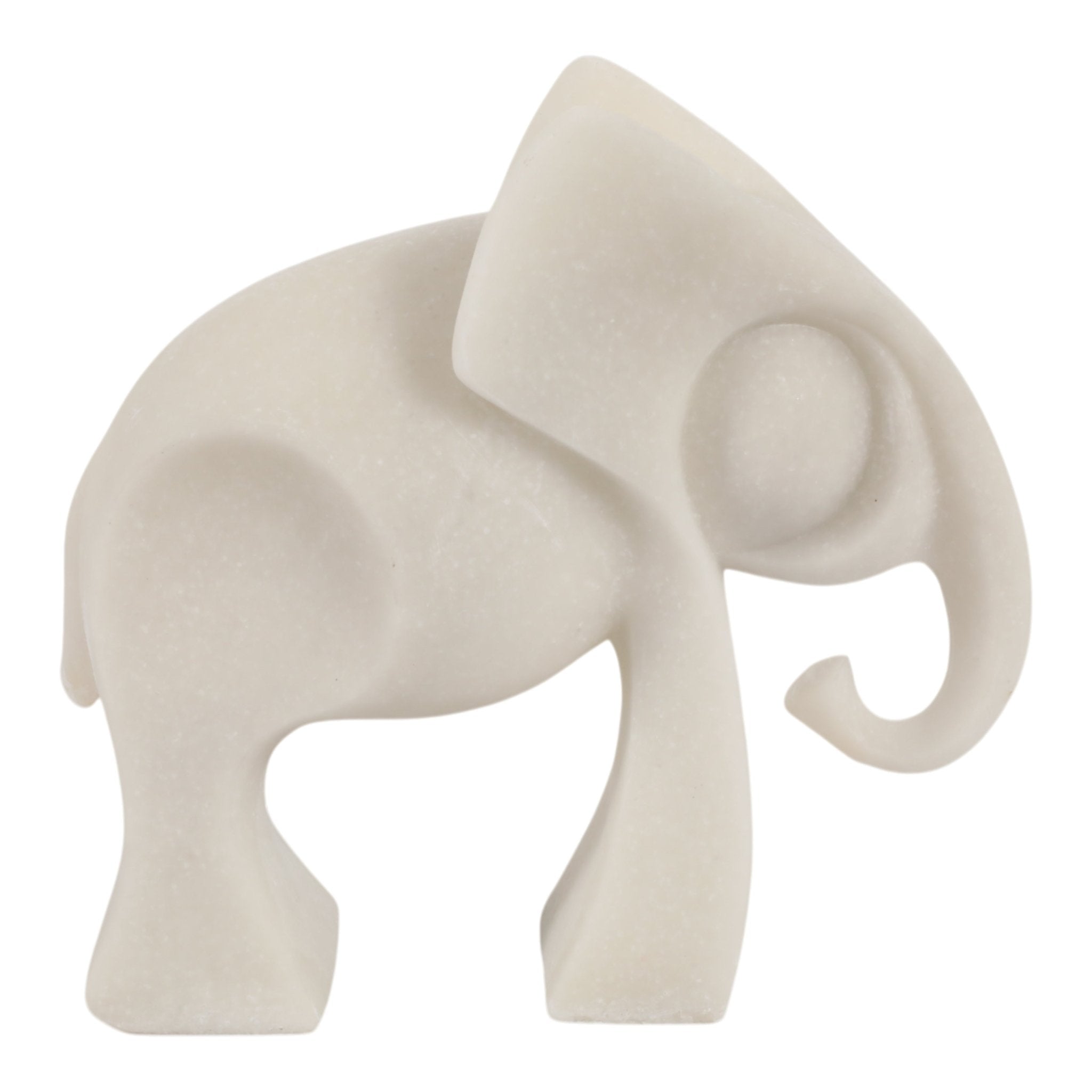 10" Geary Quartz Resin Elephant Statuary Table Decors| Sagebrook Home