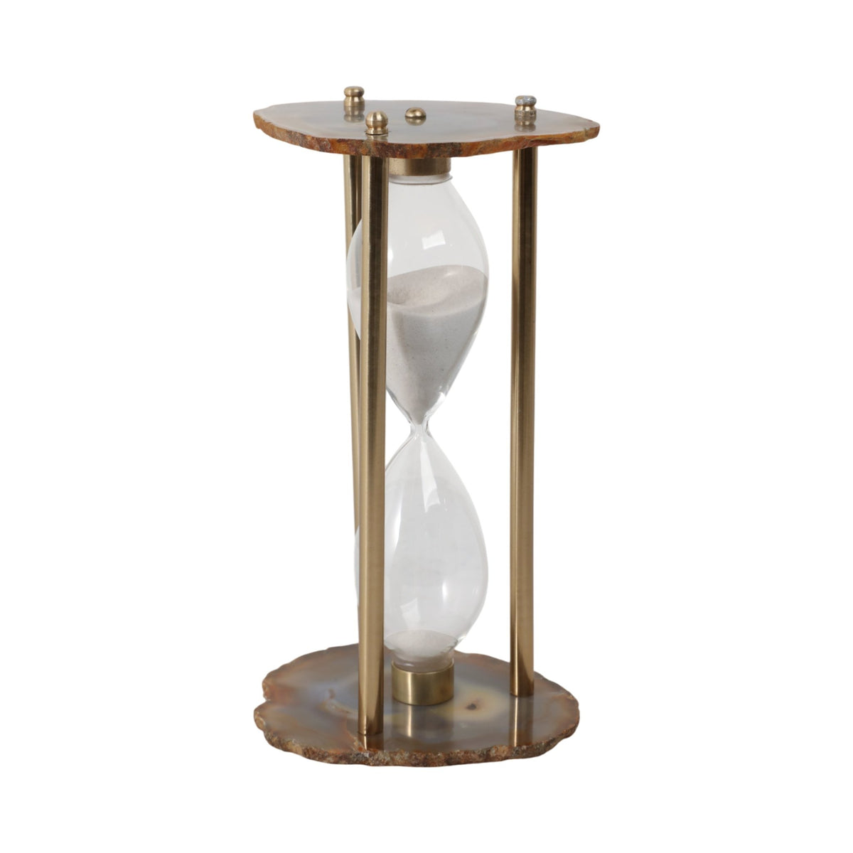 10" Jenkins Agate Hourglass Table Decors| Sagebrook Home
