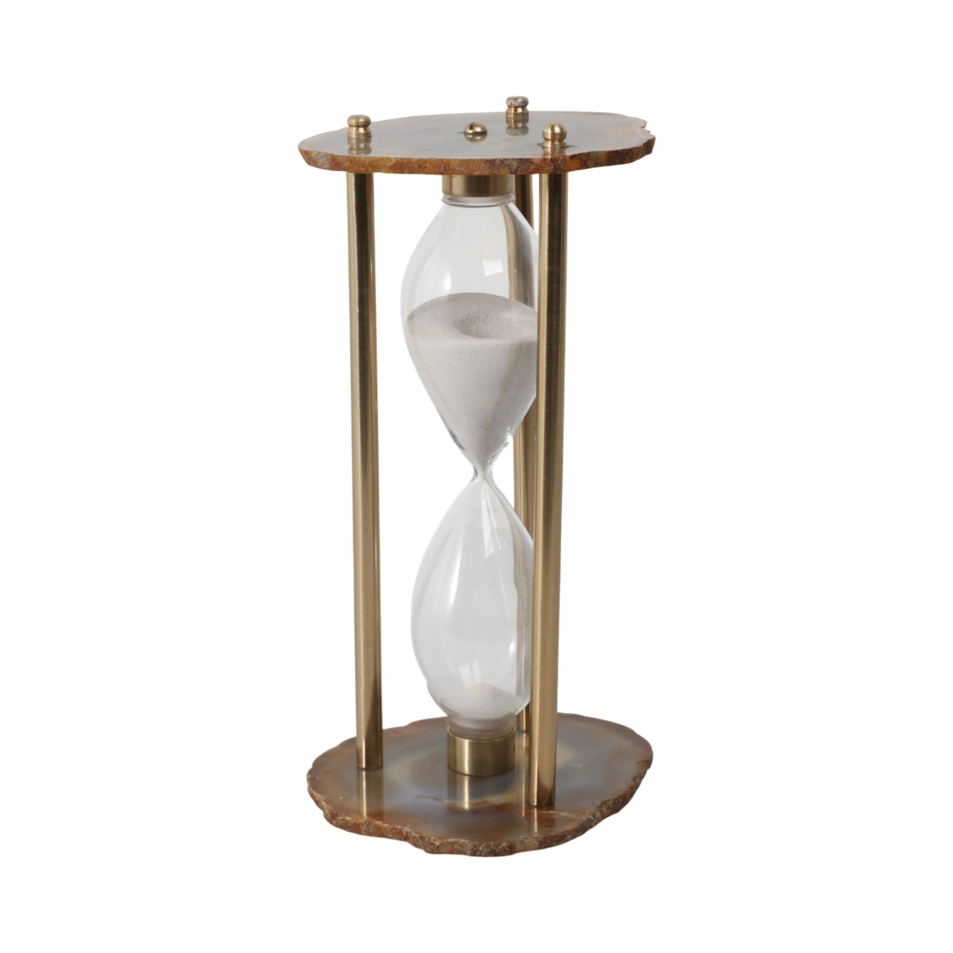 10" Jenkins Agate Hourglass Table Decors| Sagebrook Home