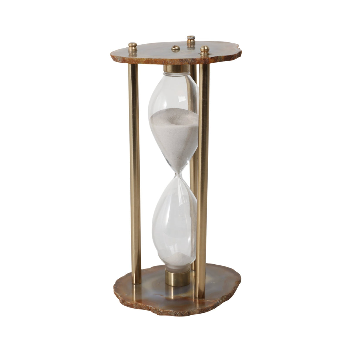 10" Jenkins Agate Hourglass Table Decors| Sagebrook Home