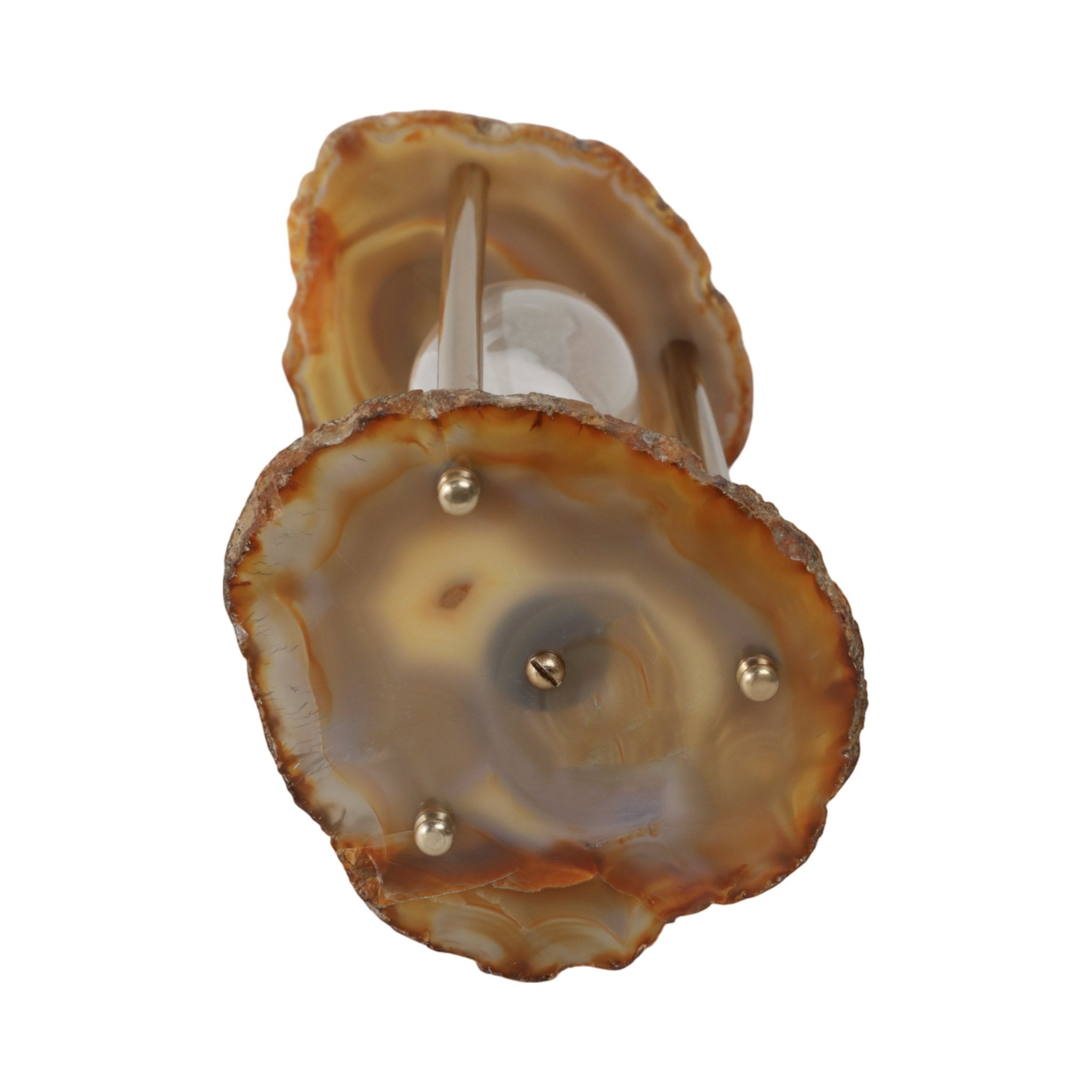 10" Jenkins Agate Hourglass Table Decors| Sagebrook Home