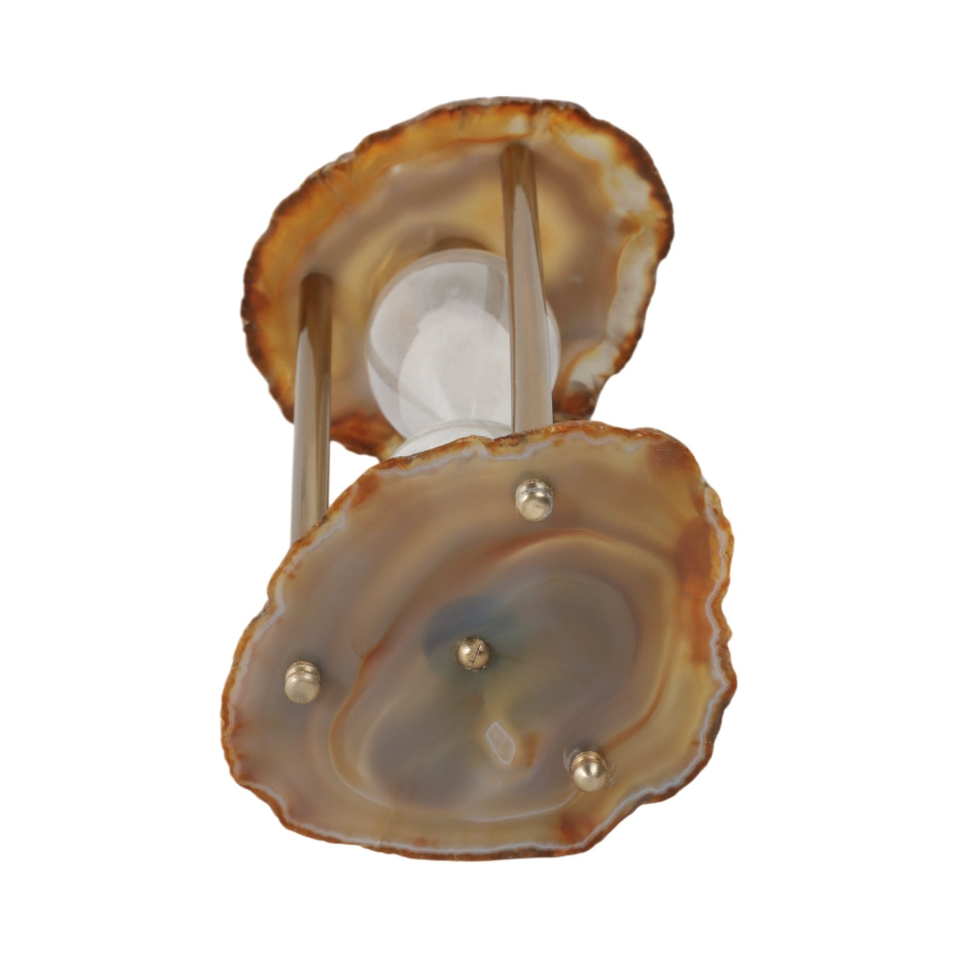 10" Jenkins Agate Hourglass Table Decors| Sagebrook Home