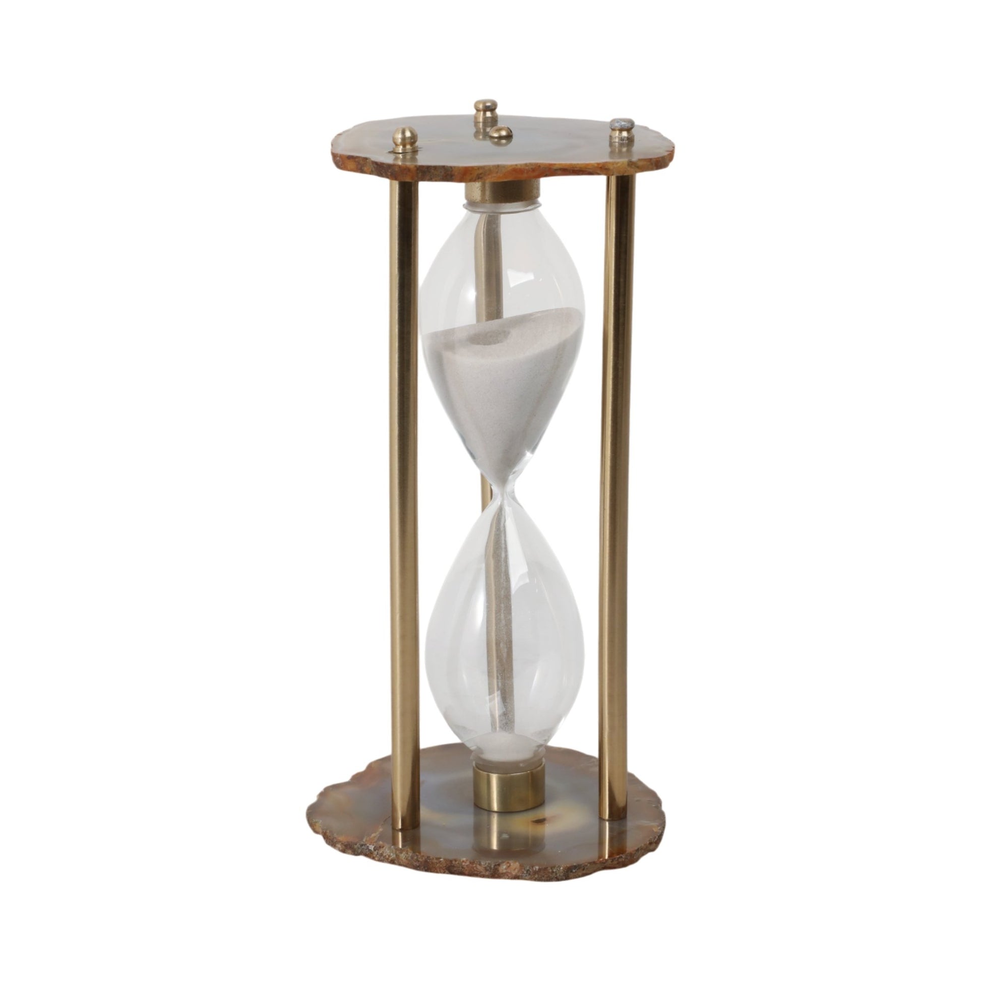 10" Jenkins Agate Hourglass Table Decors| Sagebrook Home