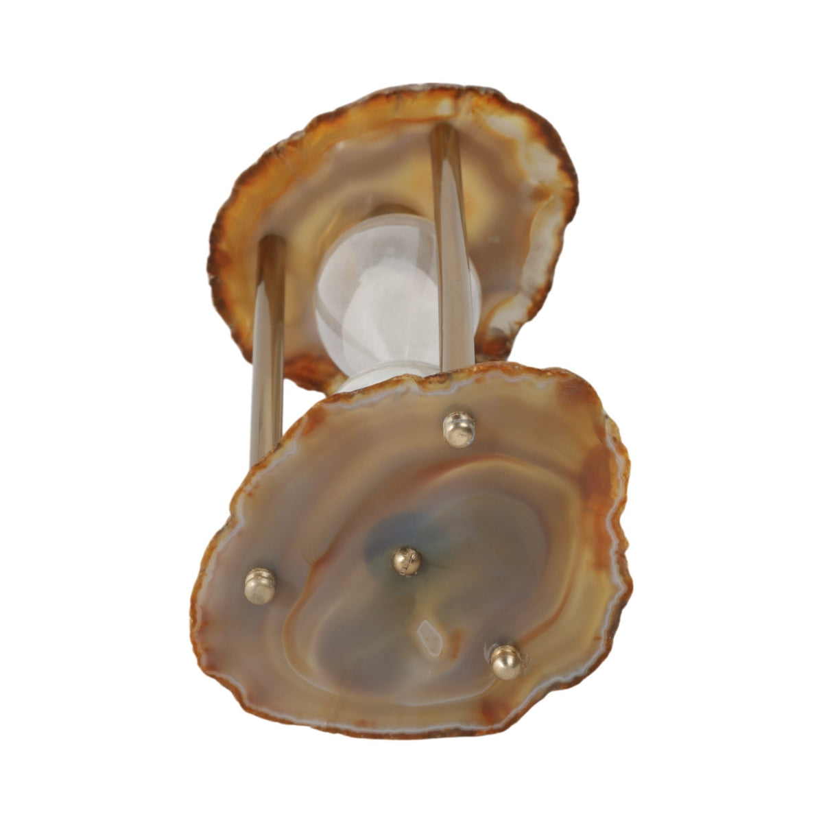 10" Jenkins Agate Hourglass Table Decors| Sagebrook Home
