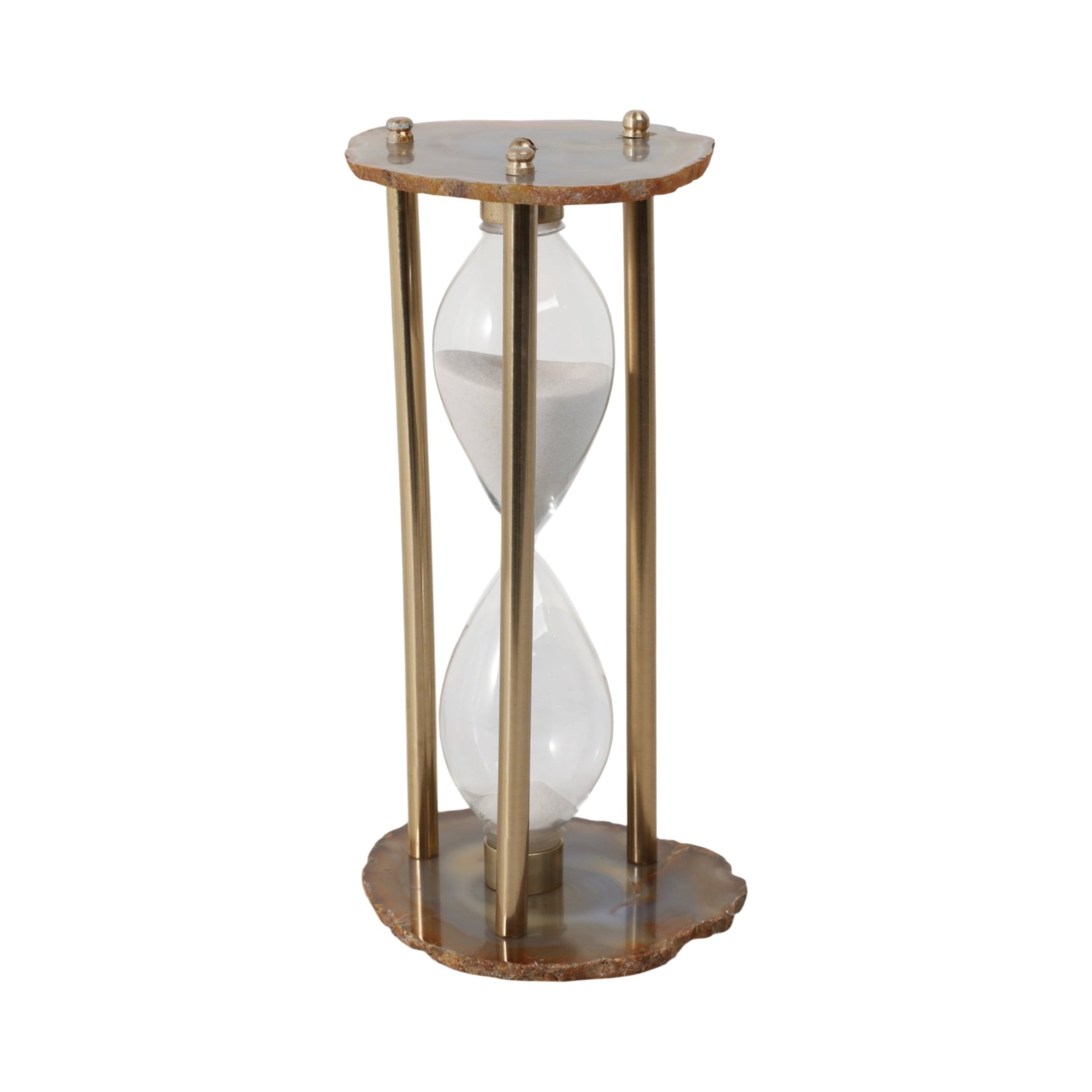 10" Jenkins Agate Hourglass Table Decors| Sagebrook Home