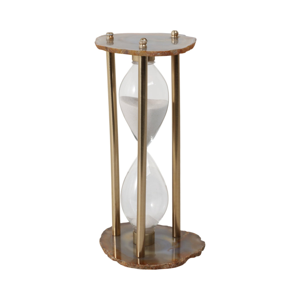 10" Jenkins Agate Hourglass Table Decors| Sagebrook Home