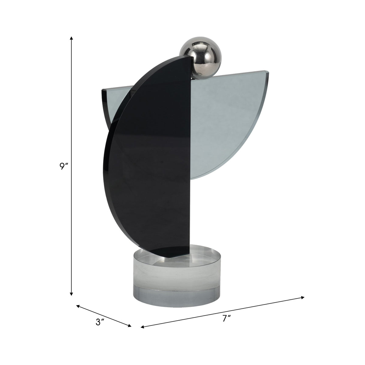 10" LOYD SHORT CRYSTAL STATUARY Table Decors| Sagebrook Home