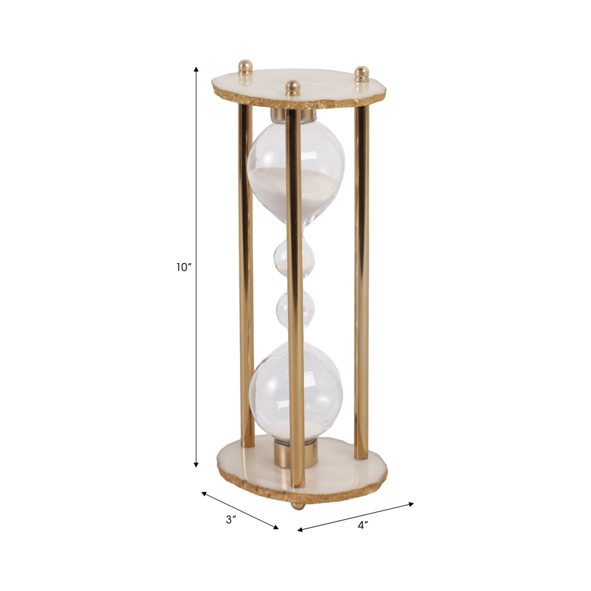 10" Madison Resin Hourglass Table Decors| Sagebrook Home