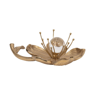 10" Margarite Metal Flower, Champ - Al Rugaib Furniture