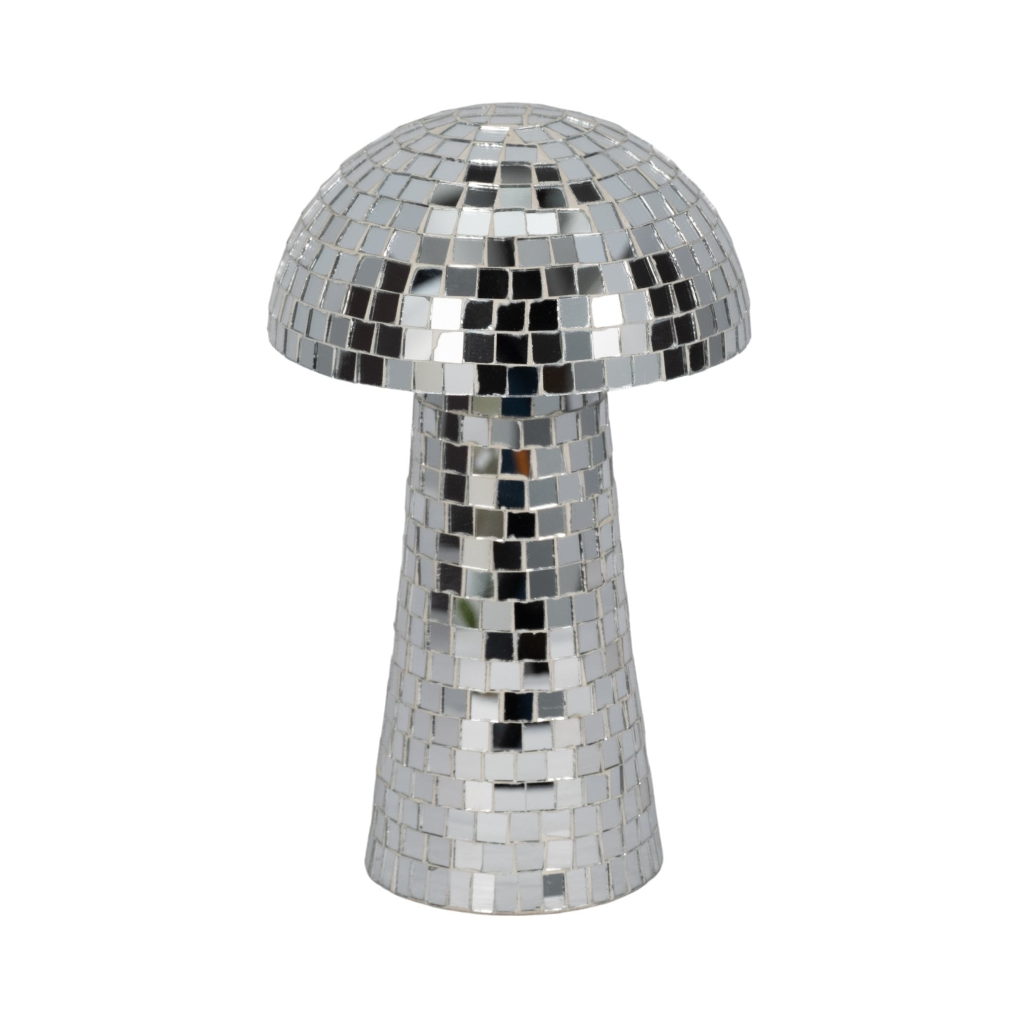 10" Mosaic Mushroom, Silver Table Decors| Sagebrook Home