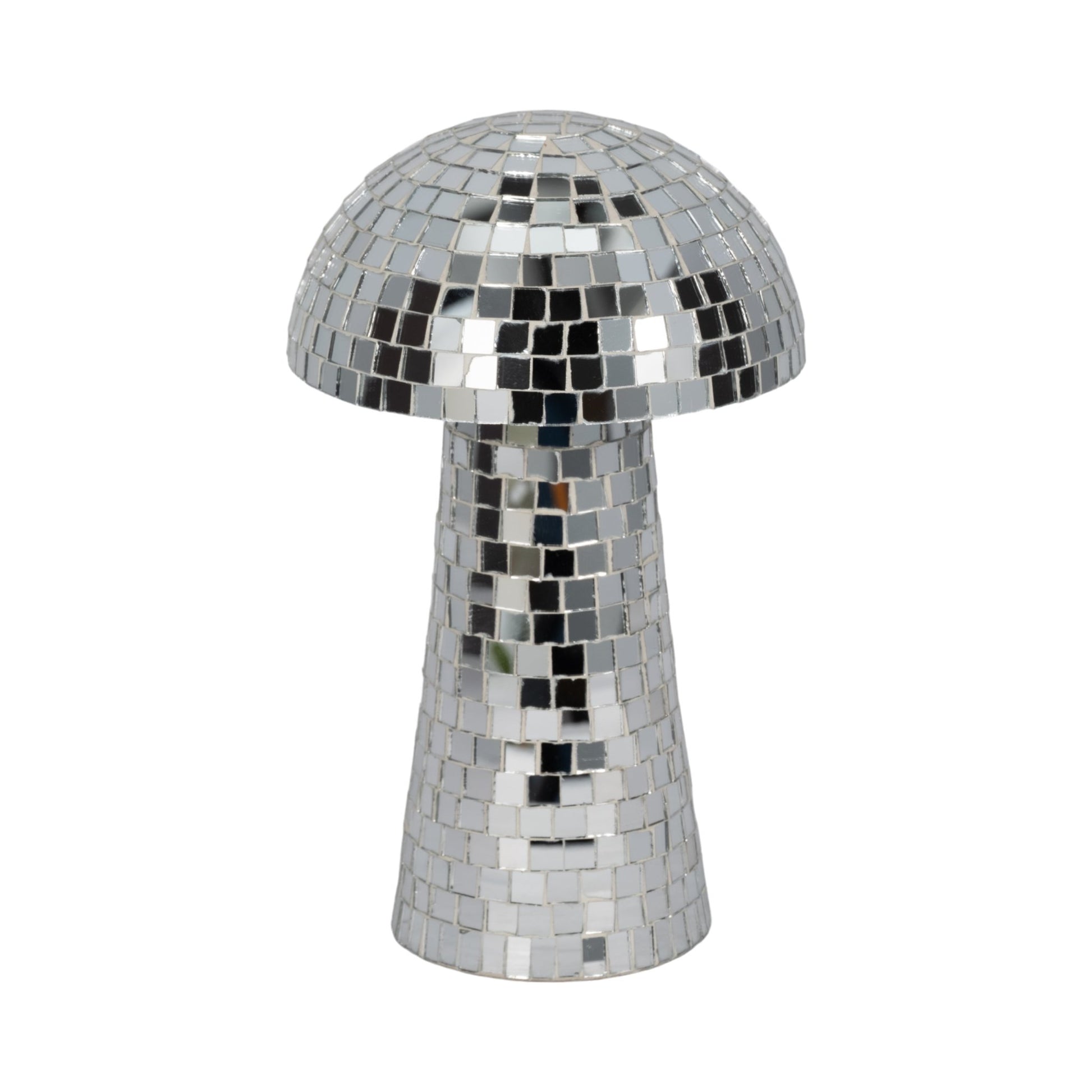 10" Mosaic Mushroom, Silver Table Decors| Sagebrook Home