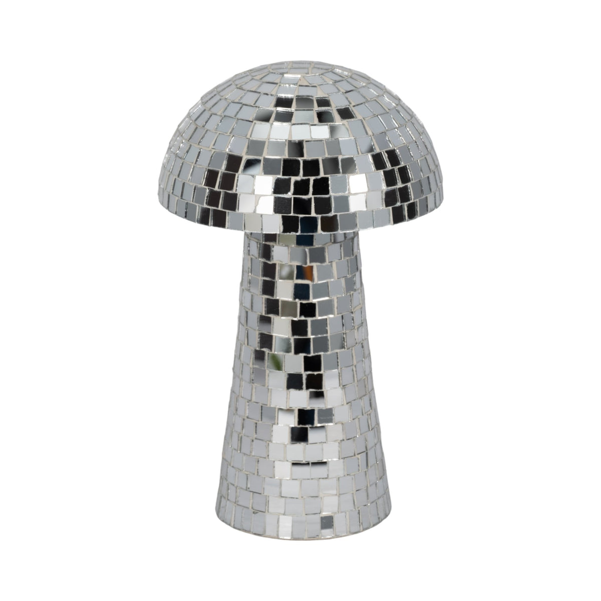 10" Mosaic Mushroom, Silver Table Decors| Sagebrook Home