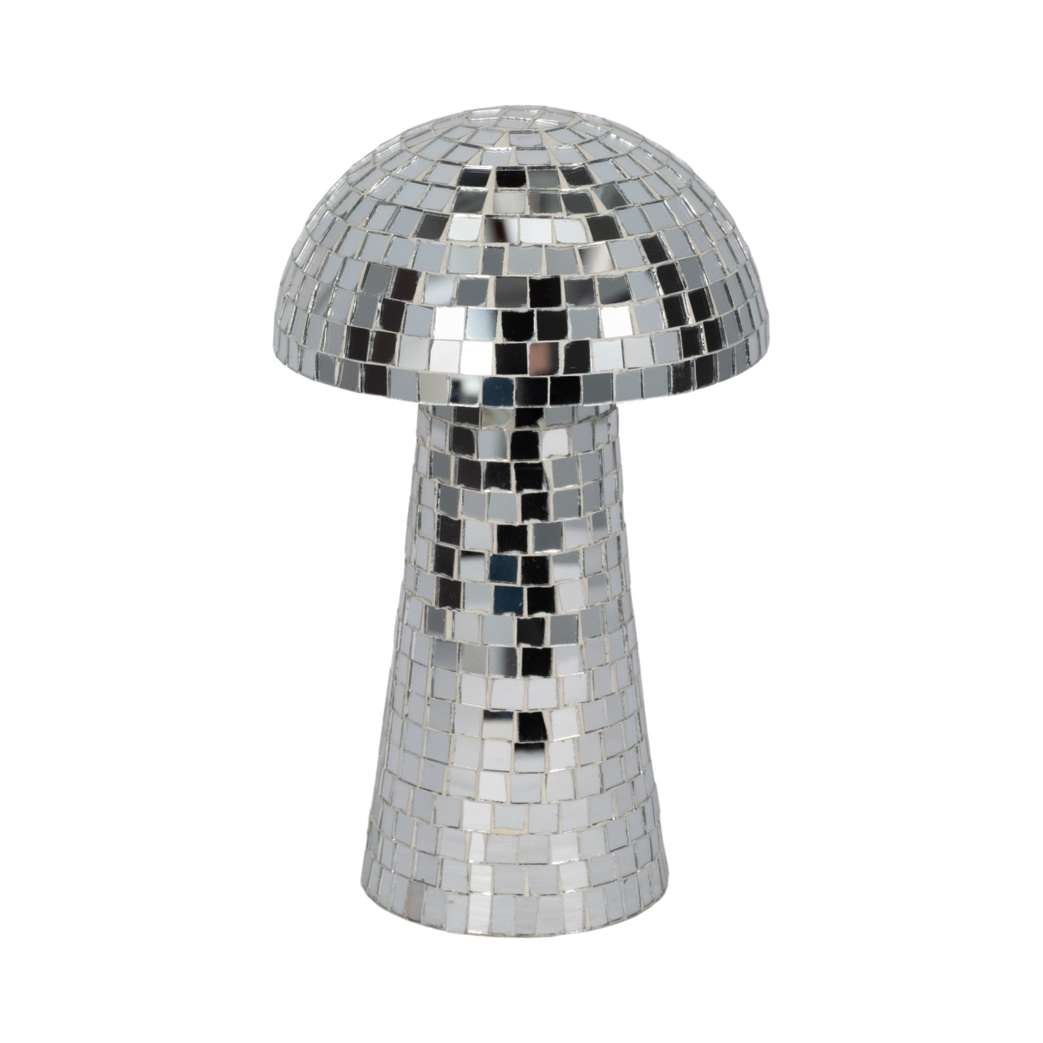 10" Mosaic Mushroom, Silver Table Decors| Sagebrook Home