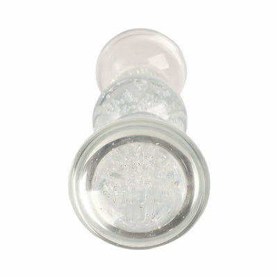 10" MULTI BUBBLE CRYSTAL CANDLE HOLDER W/ TAPER, C - Al Rugaib Furniture