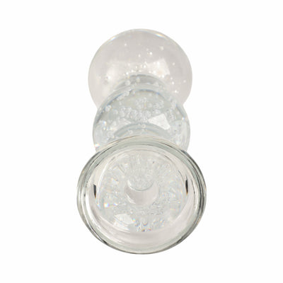 10" MULTI BUBBLE CRYSTAL CANDLE HOLDER W/ TAPER, C - Al Rugaib Furniture