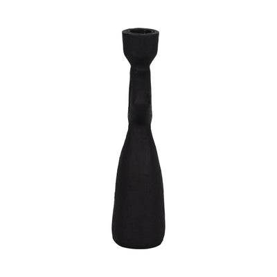 10" Open Cut - out Taper Holder, Black - Al Rugaib Furniture