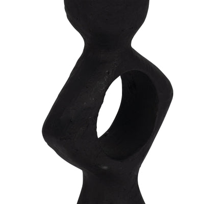 10" Open Cut - out Taper Holder, Black - Al Rugaib Furniture