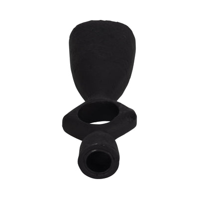 10" Open Cut - out Taper Holder, Black - Al Rugaib Furniture