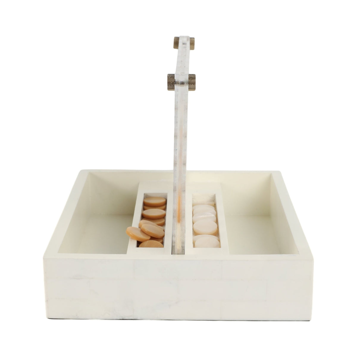 10" OXFORD CREAM 4-IN-A-ROW GAME Table Decors| Sagebrook Home