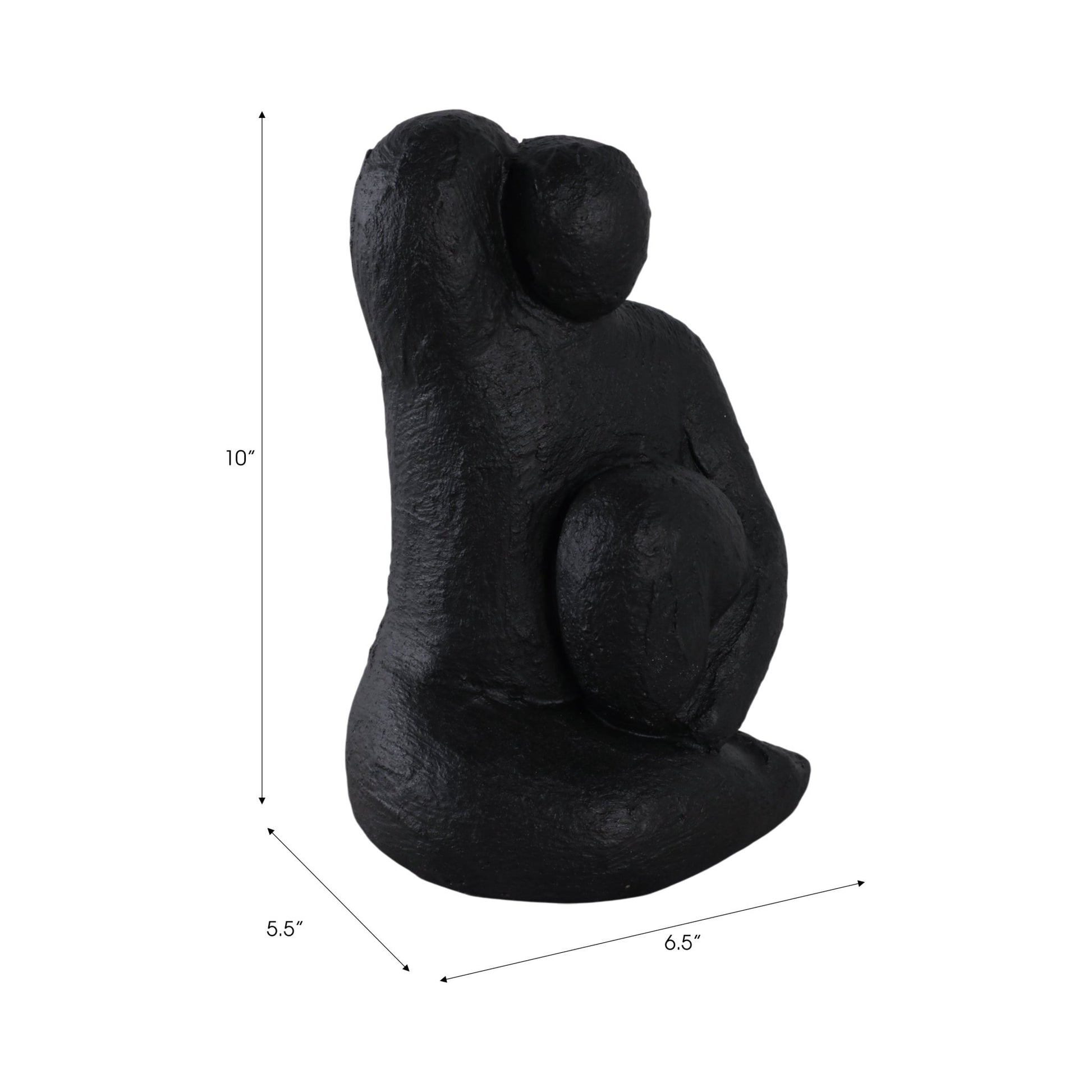 10" Raised Arm Posing Figure, Black Table Decors| Sagebrook Home