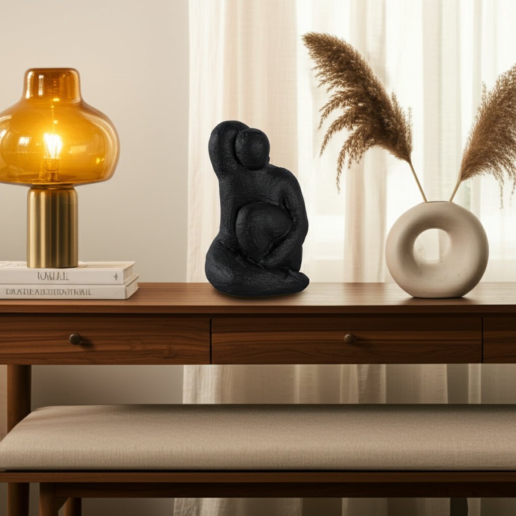 10" Raised Arm Posing Figure, Black Table Decors| Sagebrook Home