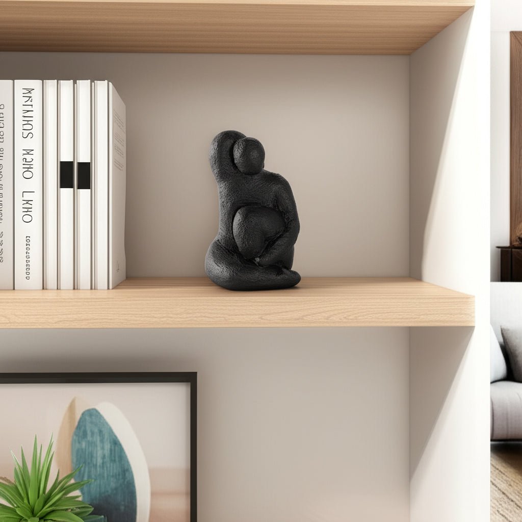 10" Raised Arm Posing Figure, Black Table Decors| Sagebrook Home