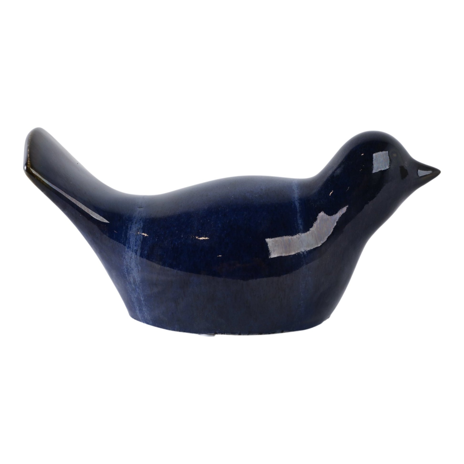 10" Reactive Finish Bird, Blue Planter| Sagebrook Home